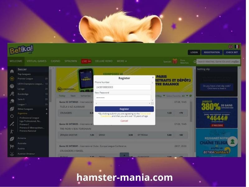 Spela Hamster Mania på Betika