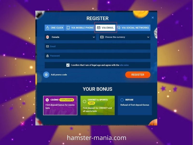 Juega a Hamster Mania en Mostbet